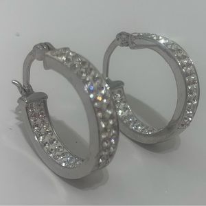 Swarovski Crystal Hoop Earrings